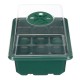 12 Cells Grain Trays Grainling Starter Tray Humidity Adjustable Plant Starting Kit With Dome And Base Greenhouse Grow Set Mini Propagator For Grains Growing 12 Cells Grain Trays Grainling Starter Tray Humidity Adjustable Plant Starting Kit With Dome And Base Greenhouse Grow Set Mini Propagator For Grains Growing