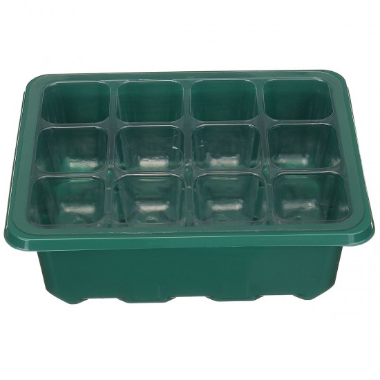 12 Cells Grain Trays Grainling Starter Tray Humidity Adjustable Plant Starting Kit With Dome And Base Greenhouse Grow Set Mini Propagator For Grains Growing 12 Cells Grain Trays Grainling Starter Tray Humidity Adjustable Plant Starting Kit With Dome And Base Greenhouse Grow Set Mini Propagator For Grains Growing