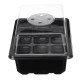 12 Cells Grain Trays Grainling Starter Tray Humidity Adjustable Plant Starting Kit With Dome And Base Greenhouse Grow Set Mini Propagator For Grains Growing 12 Cells Grain Trays Grainling Starter Tray Humidity Adjustable Plant Starting Kit With Dome And Base Greenhouse Grow Set Mini Propagator For Grains Growing