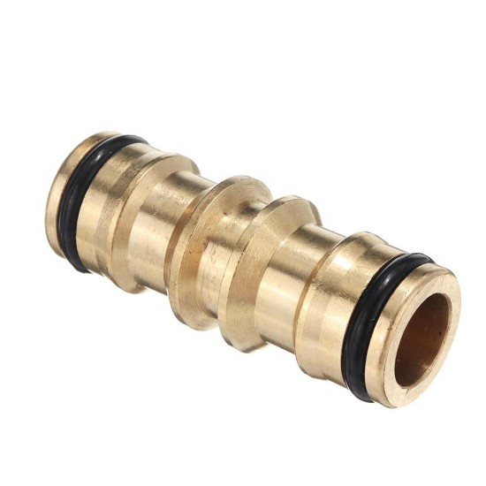 1/2'' Copper Nipple Straight Connector Garden Water Hose Repair Quick Connect Irrigation Pipe Connection Fittings Car Wash Adapter