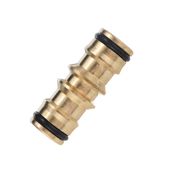 1/2'' Copper Nipple Straight Connector Garden Water Hose Repair Quick Connect Irrigation Pipe Connection Fittings Car Wash Adapter