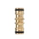 1/2'' Copper Nipple Straight Connector Garden Water Hose Repair Quick Connect Irrigation Pipe Connection Fittings Car Wash Adapter