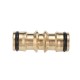 1/2'' Copper Nipple Straight Connector Garden Water Hose Repair Quick Connect Irrigation Pipe Connection Fittings Car Wash Adapter 1/2'' Copper Nipple Straight Connector Garden Water Hose Repair Quick Connect Irrigation Pipe Connection Fittings Car Wash Adapter