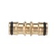 1/2'' Copper Nipple Straight Connector Garden Water Hose Repair Quick Connect Irrigation Pipe Connection Fittings Car Wash Adapter