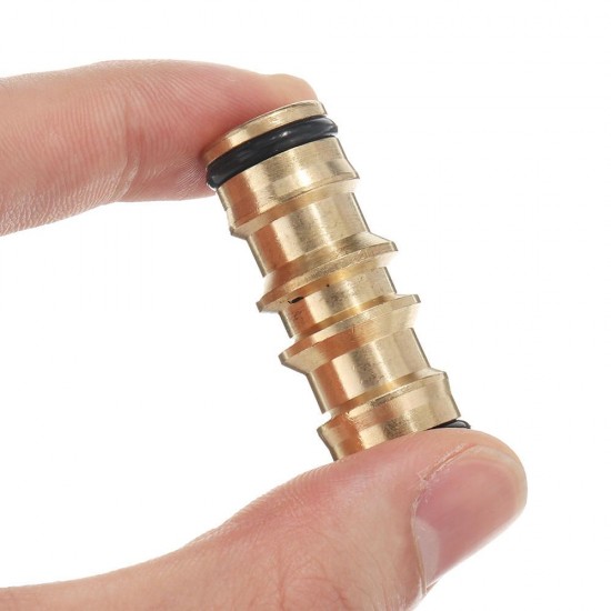 1/2'' Copper Nipple Straight Connector Garden Water Hose Repair Quick Connect Irrigation Pipe Connection Fittings Car Wash Adapter