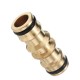 1/2'' Copper Nipple Straight Connector Garden Water Hose Repair Quick Connect Irrigation Pipe Connection Fittings Car Wash Adapter 1/2'' Copper Nipple Straight Connector Garden Water Hose Repair Quick Connect Irrigation Pipe Connection Fittings Car Wash Adapter