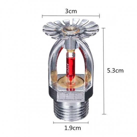 1/2 Inch 68°Pendent Fire Sprinkler Sprayer Head Brass For Fire Extinguishing System Protection