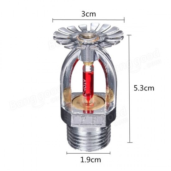 1/2 Inch 68°Pendent Fire Sprinkler Sprayer Head For Fire Extinguishing System Protection