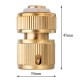 1/2 Inch Brass Water Tap Hose Pipe Connector Quick Hose Coupler Adapter with Water Stop