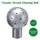 1/2 Inch Female Spray Cleaning Ball Stainless Steel Thread Fixed Spray Ball