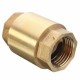 1/2 Inch NPT Vertical In Line Spring Loaded Brass Check Valve