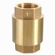 1/2 Inch NPT Vertical In Line Spring Loaded Brass Check Valve 1/2 Inch NPT Vertical In Line Spring Loaded Brass Check Valve