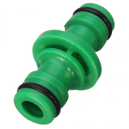 1/2 Inch Plastic Water Pipe Two Way Nipple Joint Hose Connector Fitting Green