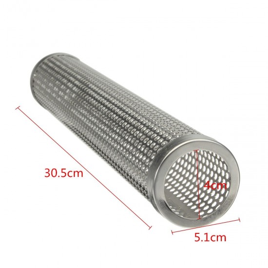 12 Inch Round BBQ Smoker Wood Pellet Grill Hot Cold Smoke Generator Smoking Mesh Tube 12 Inch Round BBQ Smoker Wood Pellet Grill Hot Cold Smoke Generator Smoking Mesh Tube