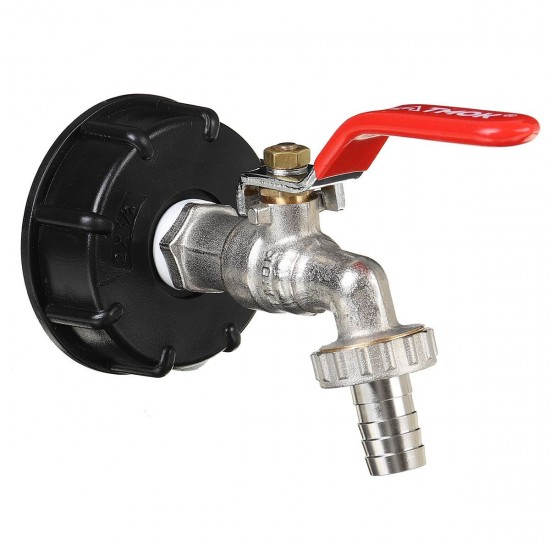 1/2 Inch S60x6 IBC Water Tank Adapter Tap Outlet Replacement Valve Fitting for Garden Water Connector