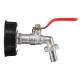 1/2 Inch S60x6 IBC Water Tank Adapter Tap Outlet Replacement Valve Fitting for Garden Water Connector