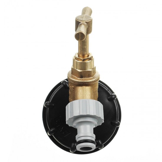 1/2 Inch S60x6 IBC Water Tank Adapter Tap Outlet Replacement Valve Fitting for Garden Water Connector Brass