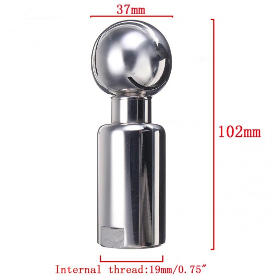 1/2 Inch Stainleess Rotary Spray Ball Sanitary Female Thread CIP Tank Cleaning Head