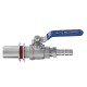 1/2'' Stainless Weldless Ball Valve Barb Fitting Kettle Pot Hardware