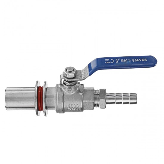 1/2'' Stainless Weldless Ball Valve Barb Fitting Kettle Pot Hardware 1/2'' Stainless Weldless Ball Valve Barb Fitting Kettle Pot Hardware