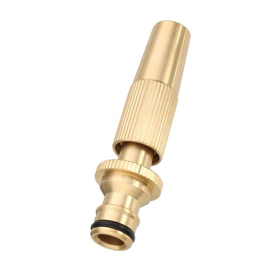 1/2'' Universal Adjustable Copper Straight Nozzle Connector Garden Water Hose Repair Quick Connect Irrigation Pipe Fittings Car Wash Adapter