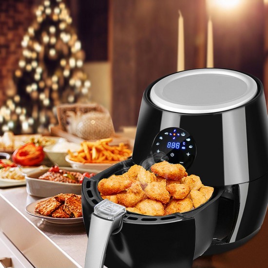 120V 3.8L 1350W Digital LED Electric Air Fryer Multifunction Smart Fryer Chicken Health Fryer Cooker Smart Touch Deep Airfryer