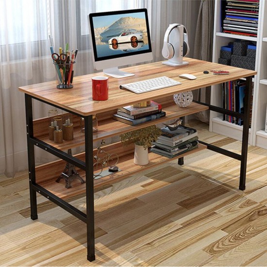 120x45x73cm Laptop Computer Desk Study Table Storage Home Office Workstation Kit