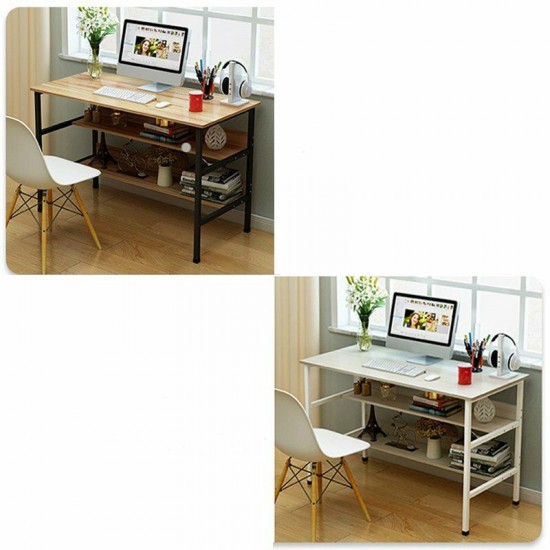 120x45x73cm Laptop Computer Desk Study Table Storage Home Office Workstation Kit