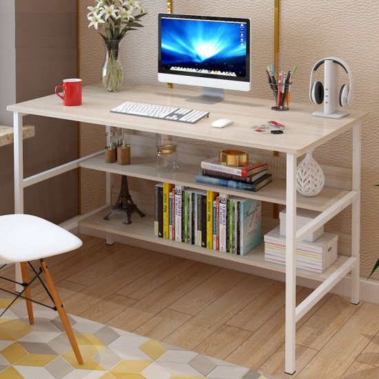 120x45x73cm Laptop Computer Desk Study Table Storage Home Office Workstation Kit