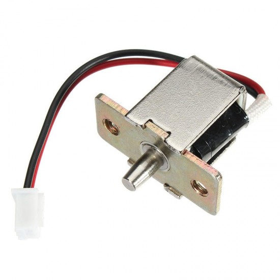 12V DC 0.5A Mini Electric Bolt Lock Push Pull Cylindrical Cabinet Lock 5mm Stroke 12V DC 0.5A Mini Electric Bolt Lock Push Pull Cylindrical Cabinet Lock 5mm Stroke