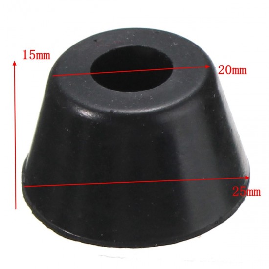 12pcs 25x20x15mm Black Rubber Protector for Chair Leg Table Crutch Feet Stools Furniture Feet