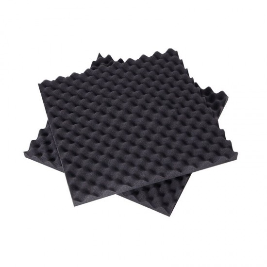 12pcs Studio Acoustic Foam Sound Absorbtion Proofing Panels Tiles Wedge 30X30CM