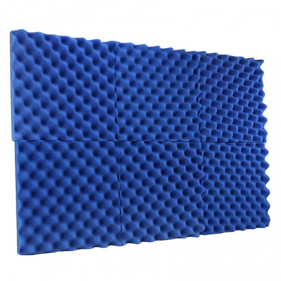 12pcs Studio Acoustic Foam Sound Absorbtion Proofing Panels Tiles Wedge 30X30CM