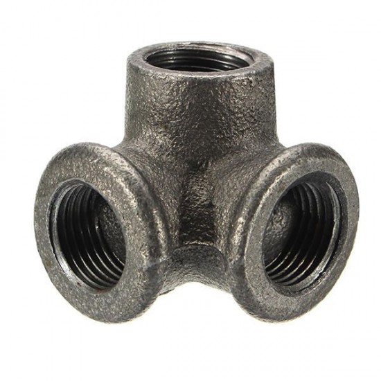 1/2'' 3/4'' 1'' 3 Way Pipe Fittings Malleable Iron Black Elbow Tee Female Connector 1/2'' 3/4'' 1'' 3 Way Pipe Fittings Malleable Iron Black Elbow Tee Female Connector