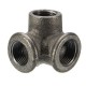 1/2'' 3/4'' 1'' 3 Way Pipe Fittings Malleable Iron Black Elbow Tee Female Connector