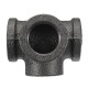 1/2'' 3/4'' 1'' 4 Way Pipe Fitting Malleable Iron Black Side Outlet Tee Female Tube Connector 1/2'' 3/4'' 1'' 4 Way Pipe Fitting Malleable Iron Black Side Outlet Tee Female Tube Connector