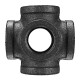 1/2'' 3/4'' 1'' 6 Way Pipe Fitting Malleable Iron Black Double Outlet Cross Female Tube Connector 1/2'' 3/4'' 1'' 6 Way Pipe Fitting Malleable Iron Black Double Outlet Cross Female Tube Connector
