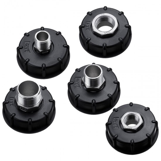 1/2'' 3/4'' 1'' 60mm IBC Tote Tank Drain Adapter Coarse Thread Connector Cap 1/2'' 3/4'' 1'' 60mm IBC Tote Tank Drain Adapter Coarse Thread Connector Cap