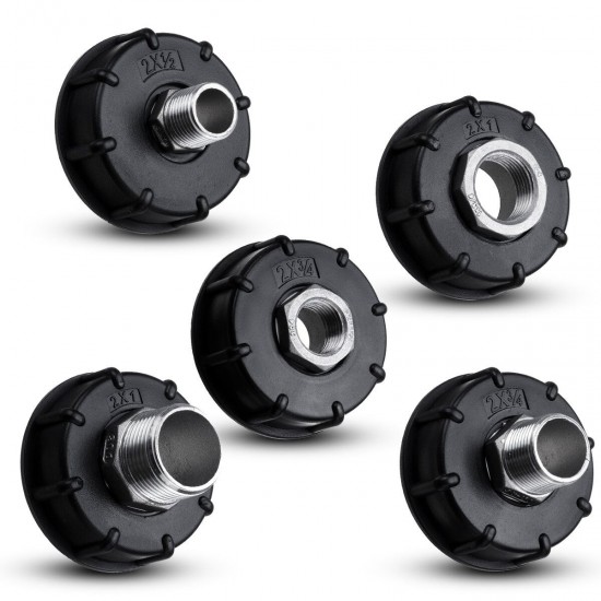1/2'' 3/4'' 1'' 60mm IBC Tote Tank Drain Adapter Coarse Thread Connector Cap 1/2'' 3/4'' 1'' 60mm IBC Tote Tank Drain Adapter Coarse Thread Connector Cap