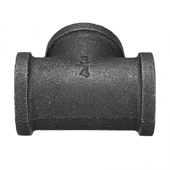 1/2'' 3/4'' 1'' Equal Tee 3 Way Pipe Malleable Iron Black Pipes Fittings Female Tube Connector