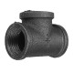 1/2'' 3/4'' 1'' Equal Tee 3 Way Pipe Malleable Iron Black Pipes Fittings Female Tube Connector