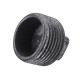 1/2'' 3/4'' 1'' Malleable Iron Plug w/ Square Head Male Black Pipe Fitting