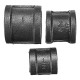 1/2'' 3/4'' 1'' Straight Malleable Iron Connector Female Coupling Banded Ends Black Pipe Fitting 1/2'' 3/4'' 1'' Straight Malleable Iron Connector Female Coupling Banded Ends Black Pipe Fitting