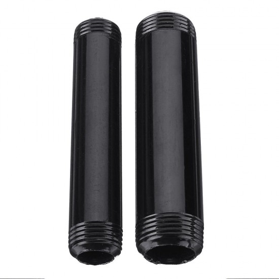 1/2'' 3/4'' BSP Male x 4'' Length Industrial Black Iron Pipe Nipple Fitting Carbon Steel 10cm
