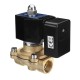 1/2'' AC 220V Brass Electric Solenoid Valve Energy Saving Normally Closed Water Switch Valve