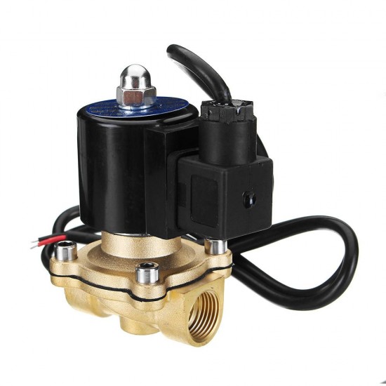 1/2'' AC 220V Waterproof Brass Electric Solenoid Valve Music Water Fountain Valve