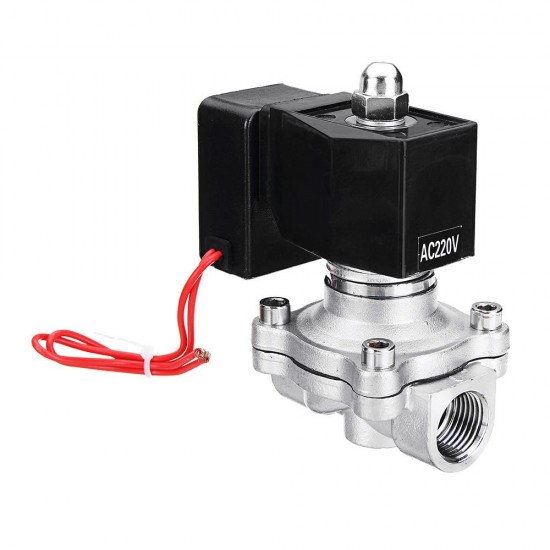 1/2'' AC220V Normally Closed Stainless Steel Energy Saving Electric Solenoid Valve Direct Motion