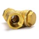 1/2'' NPT Brass Y Strainer for Fire Alarm Lines and Plumbing 1/2'' NPT Brass Y Strainer for Fire Alarm Lines and Plumbing