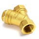 1/2'' NPT Brass Y Strainer for Fire Alarm Lines and Plumbing