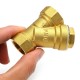 1/2'' NPT Brass Y Strainer for Fire Alarm Lines and Plumbing